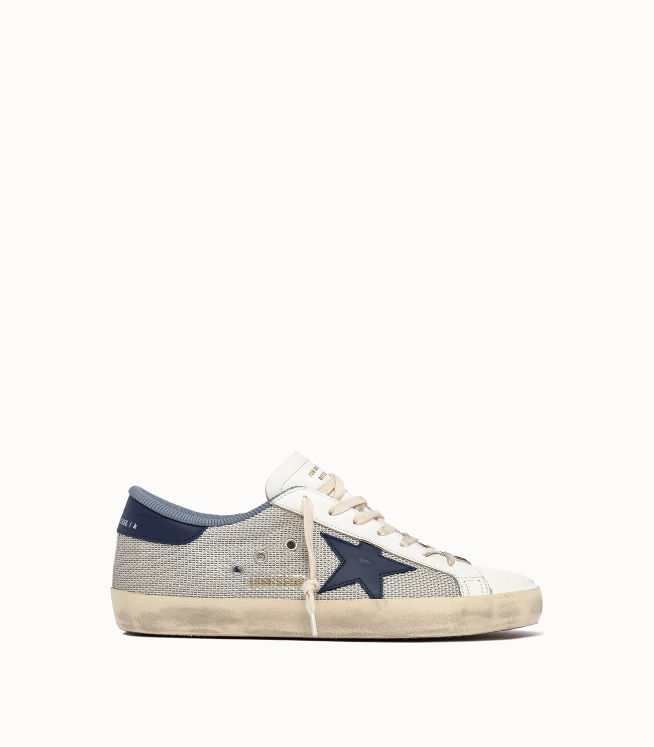 CALZATURE SNEAKERS GOLDEN GOOSE DELUXE BRAND GMF00101.F005400.70290 LIGHT SILVER BLUE WHITE